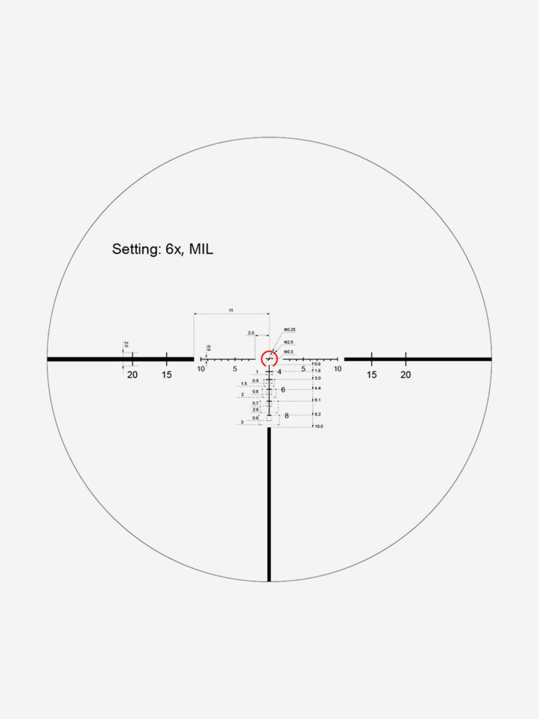 Прицел оптический Vector Optics Continental Tactical 1-6x, с подсветкой
