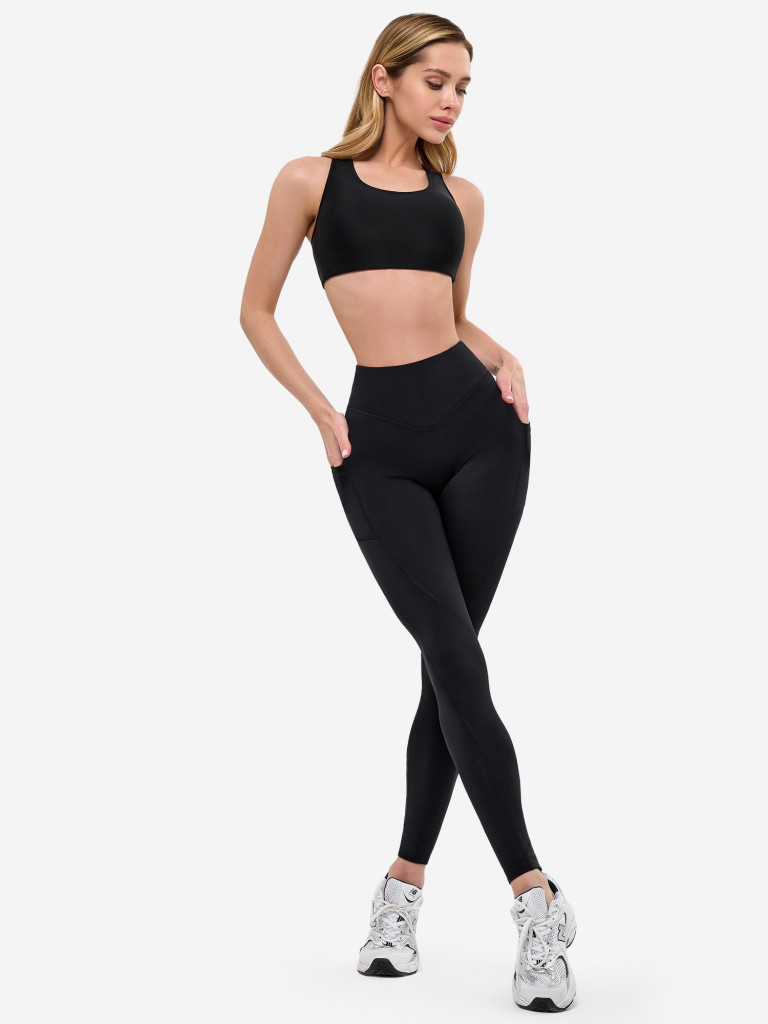Легинсы женские с карманами Bona Fide: Bona Tights "Black"