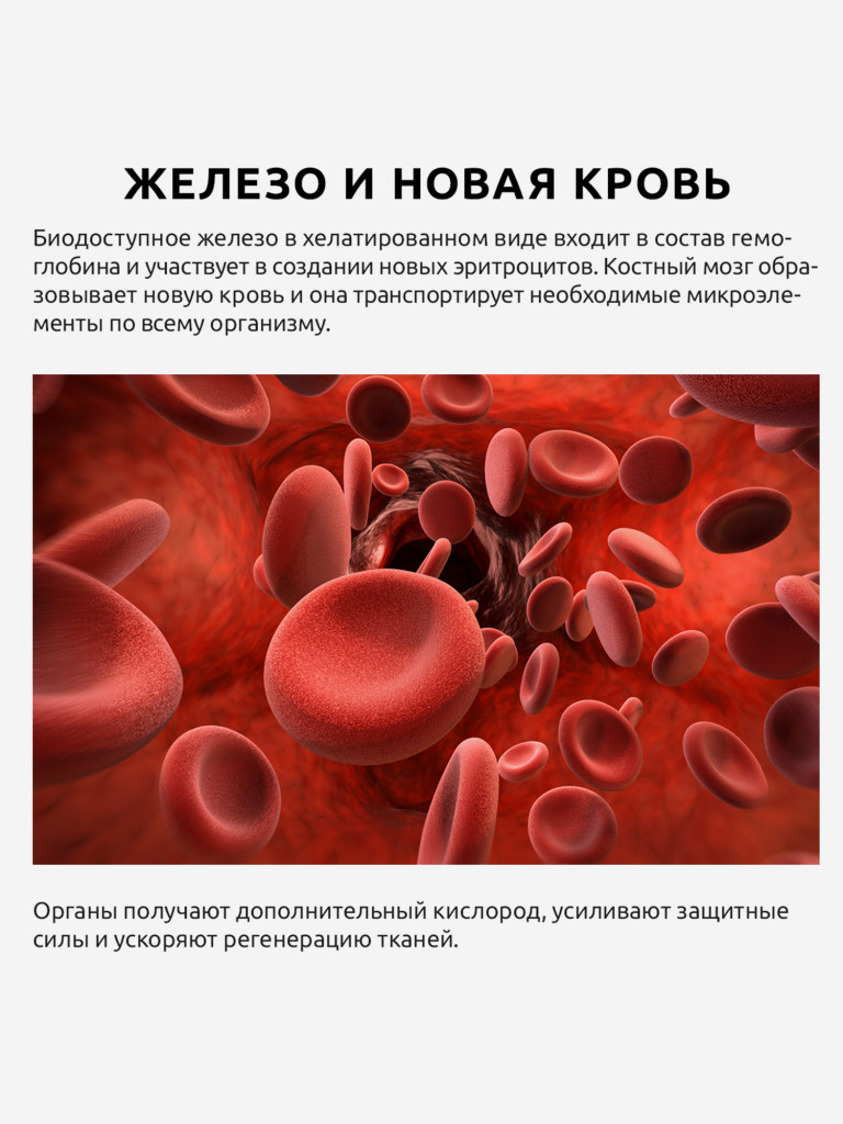Железо хелат UltraBalance витамин для мужчин и женщин, 90 капсул