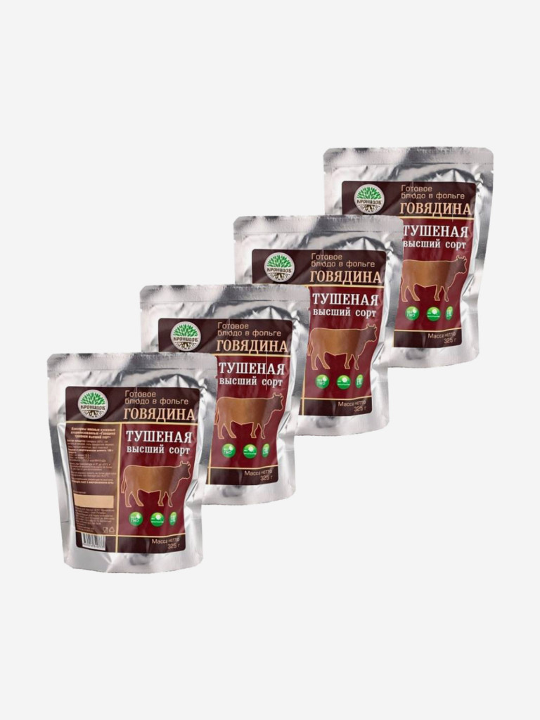 Готовое блюдо Говядина тушеная (тушенка) ВС (Кронидов) 4шт*325гр, 1,3кг