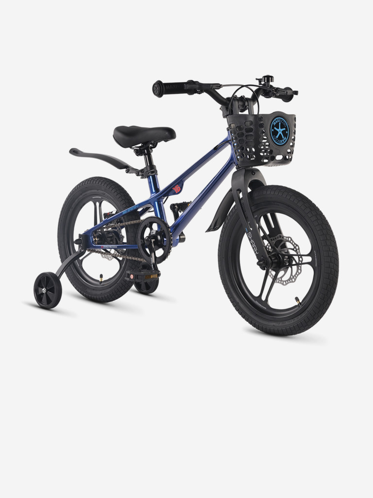 Велосипед Детский Maxiscoo Shark pro 16'' Синий (2026)