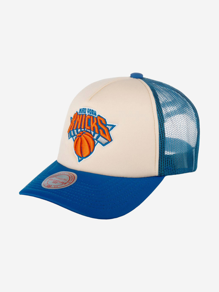 Бейсболка с сеточкой MITCHELL NESS 5HSSSH21334-NYKOFWH New York Knicks NBA (бежевый)