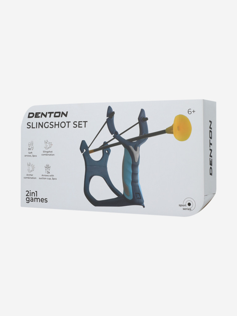 Набор для стрельбы из рогатки детский Denton: рогатка + 6 стрел