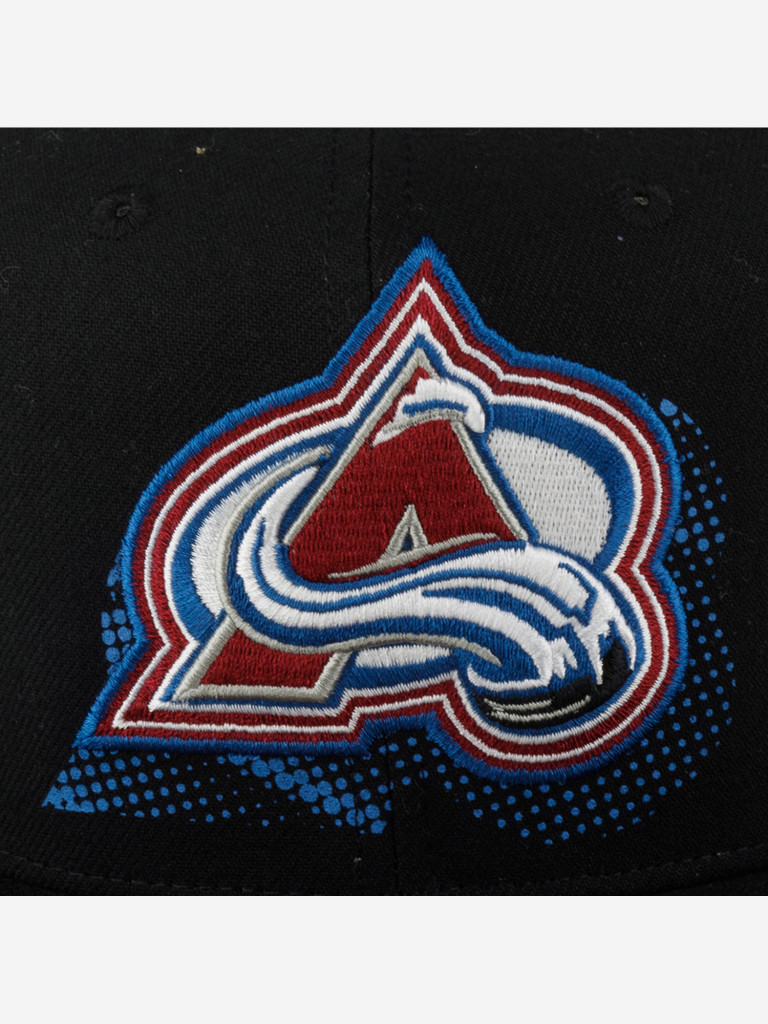 Бейсболка с прямым козырьком MITCHELL NESS HHSS6085-CAVYYPPPBLCK Colorado Avalanche NHL