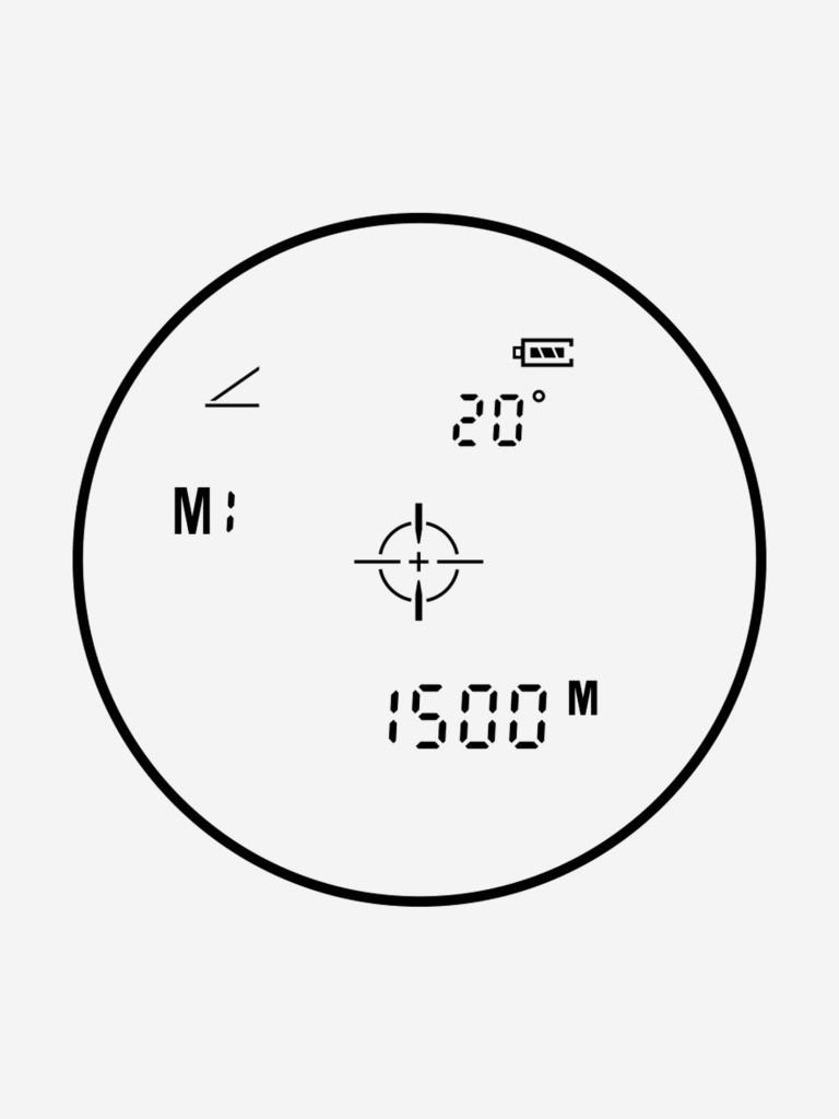 Лазерный дальномер для охоты Gaut Emerald L1500 6х22, до 1500м