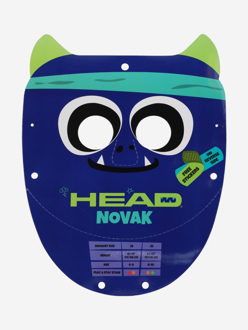 фото Ракетка для большого тенниса детская head novak 23", синий