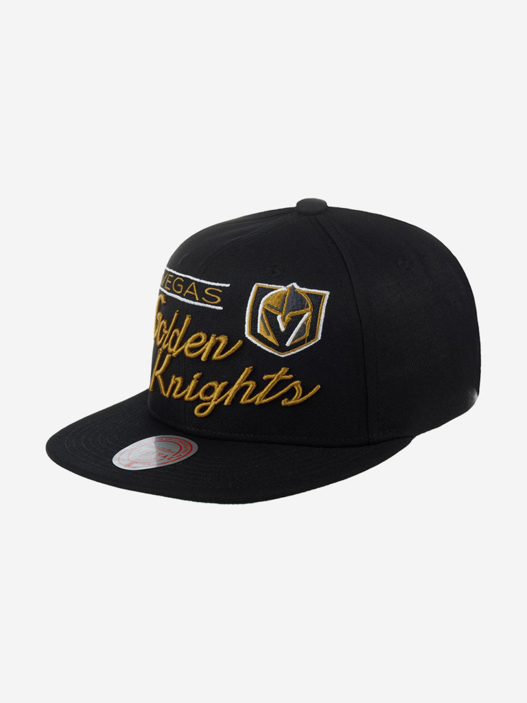 Бейсболка с прямым козырьком MITCHELL NESS 6HSSLD21213-VGKBLCK Vegas Golden Knights NHL