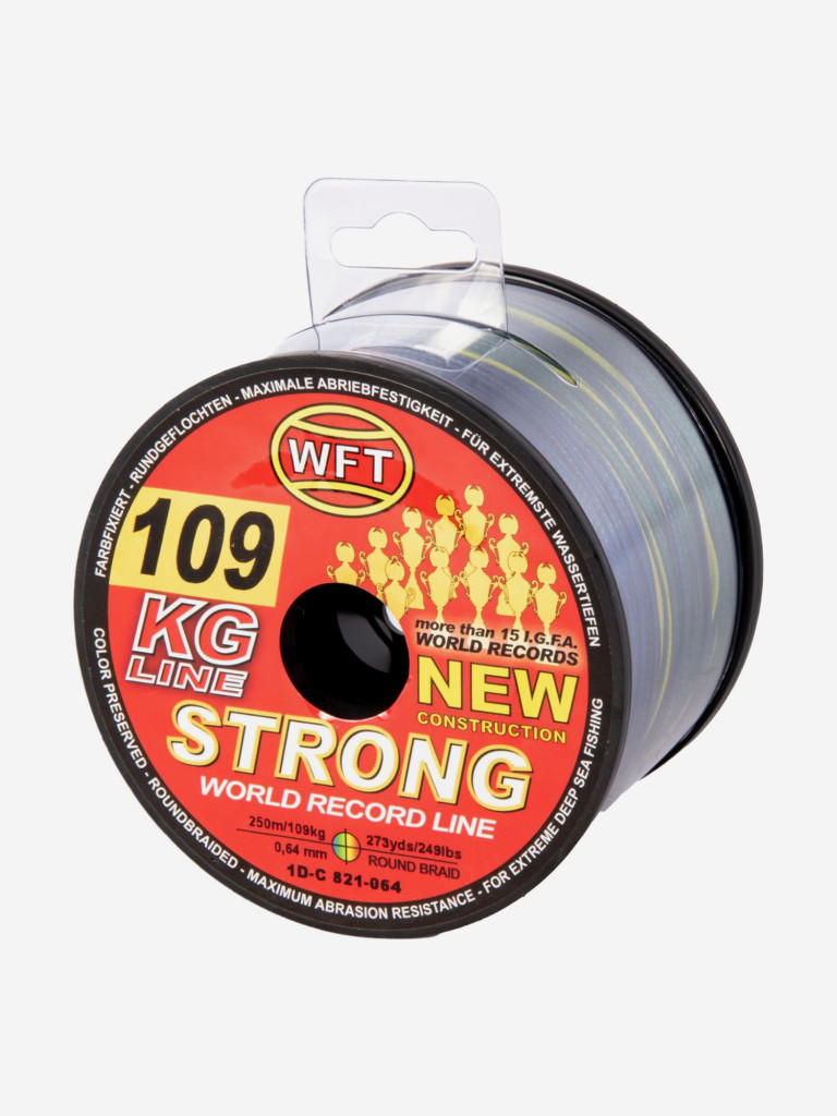 Шнур плетеный WFT KG STRONG разноцветный 250/064