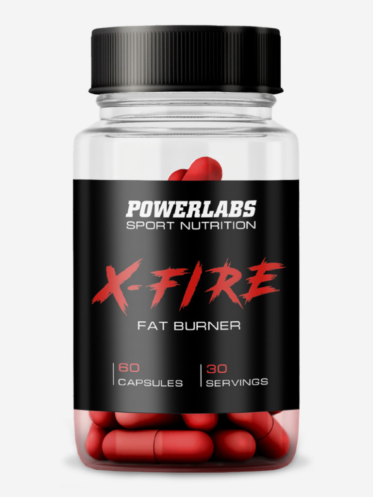 Жиросжигатель, Powerlabs, X-FIRE, 60 капсул