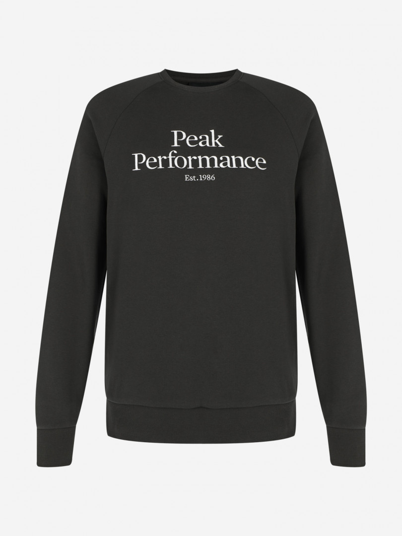 фото Толстовка мужская peak performance original crew, зеленый