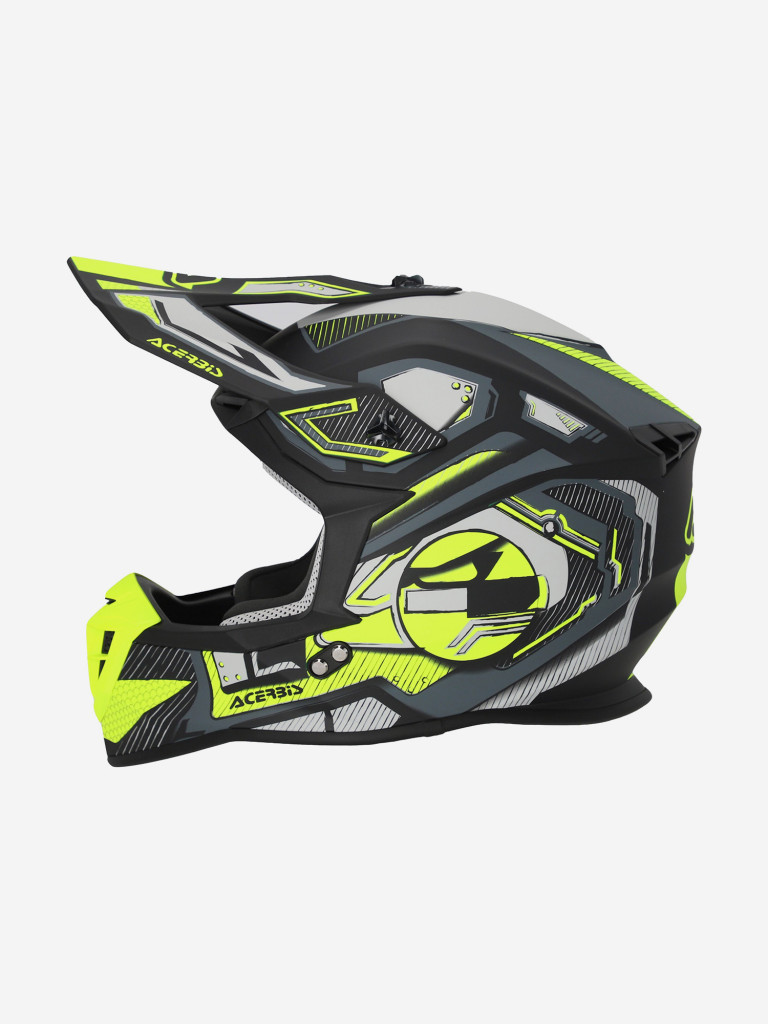 Мотошлем Кроссовый взрослый Acerbis LINEAR 22-06 Black/Fluo-Yellow