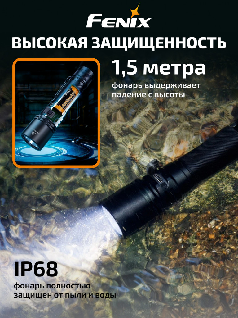 Фонарь Fenix C5 Pro 2000 люмен