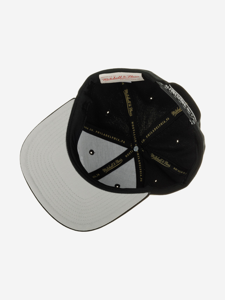 Бейсболка с прямым козырьком MITCHELL NESS HHSS7572-CLBYYPPPBLCK Hip Hop (черный)