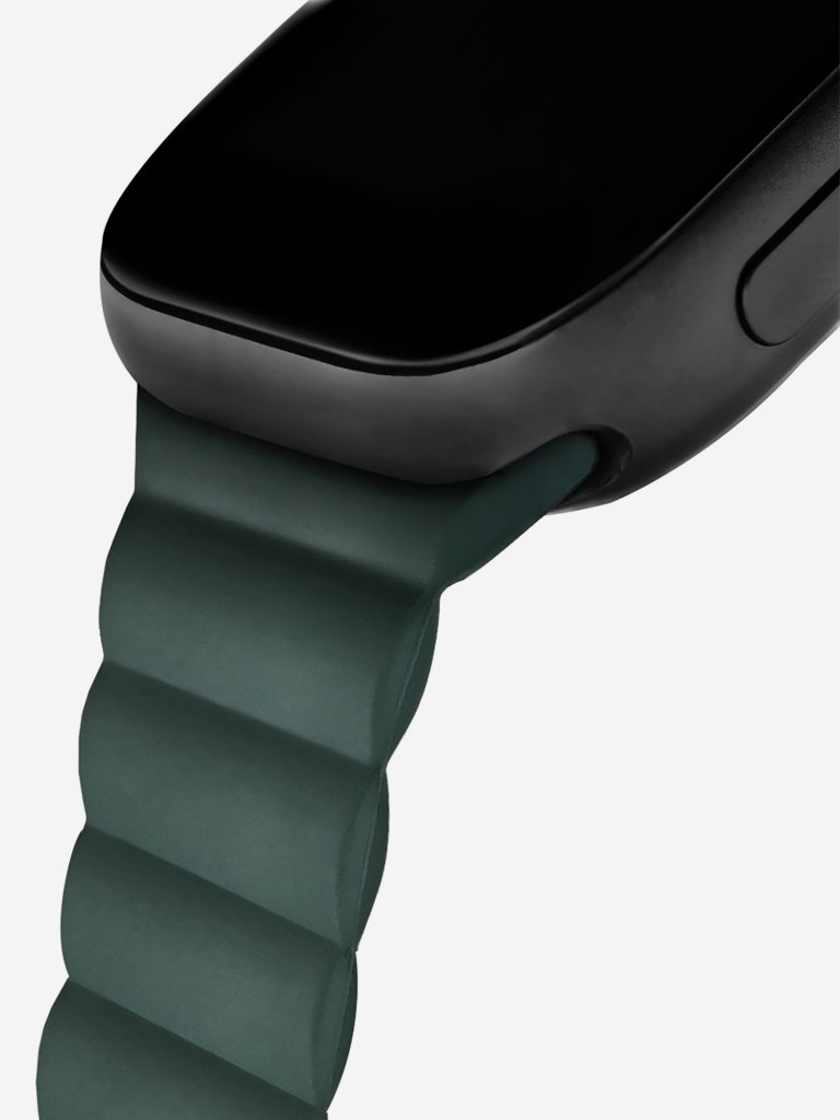 Ремешок для часов Apple Watch 41/40/38 mm Mutural Оригинал, ультралегкий силиконовый на магните — зеленый