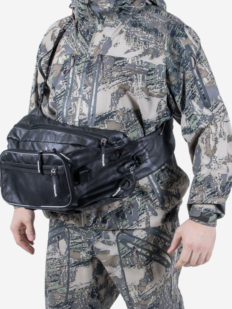 Сумка-рюкзак рыболовная Yaman Sling Shoulder Bag, 44х24х17 см, цвет серый камуфляж.