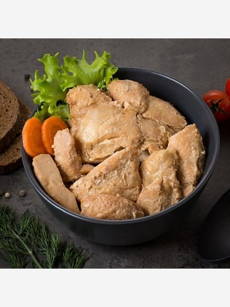 Готовое блюдо Набор Мясо тушеное 4 шт (Говядина, Свинина, Курица, Печень) (Кронидов) 4шт*250гр,1