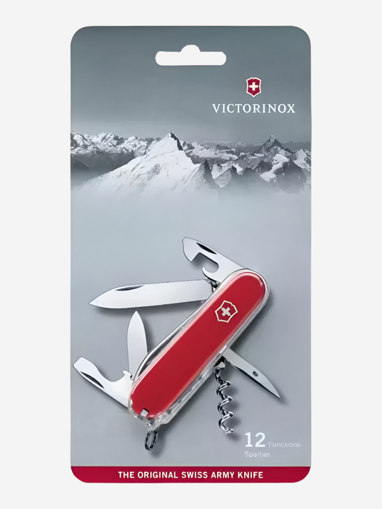 Нож Victorinox Spartan, 91 мм, 12 функций, красный, блистер