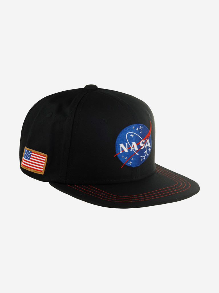 Бейсболка с прямым козырьком CAPSLAB CL/NASA/1/US2 NASA (черный)