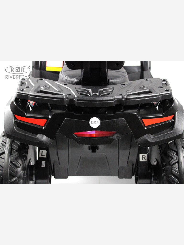 Детский электроквадроцикл RIVERTOYS T001TT 4WD черный