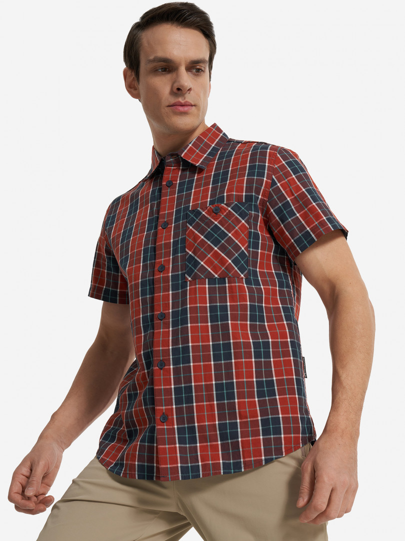 Рубашка с коротким рукавом мужская Outventure Красный 999₽