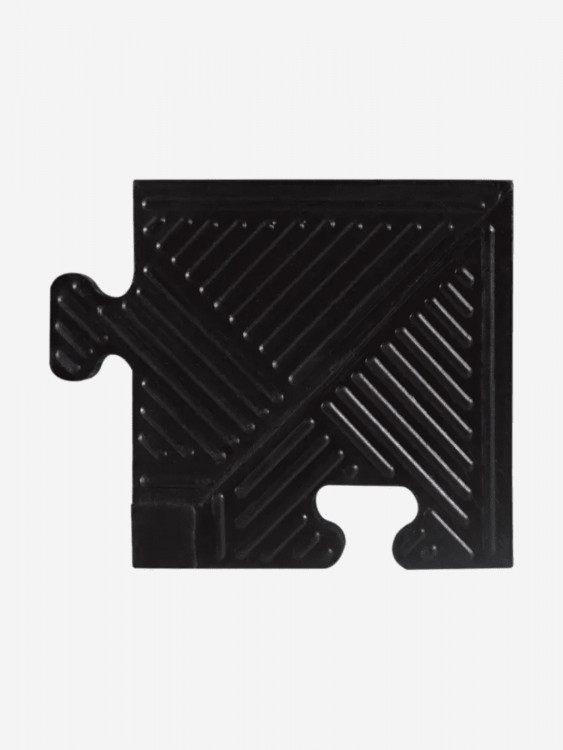 Уголок для резинового бордюра,черный,толщина 12 мм. MB-MatB-Cor12