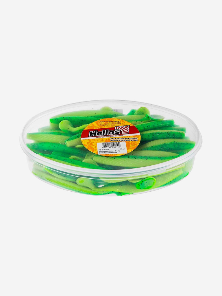 Мягкая приманка Helios Trofey, 5,5'' / 14 см, Green Lime, 50 шт (HS-25-010-N)