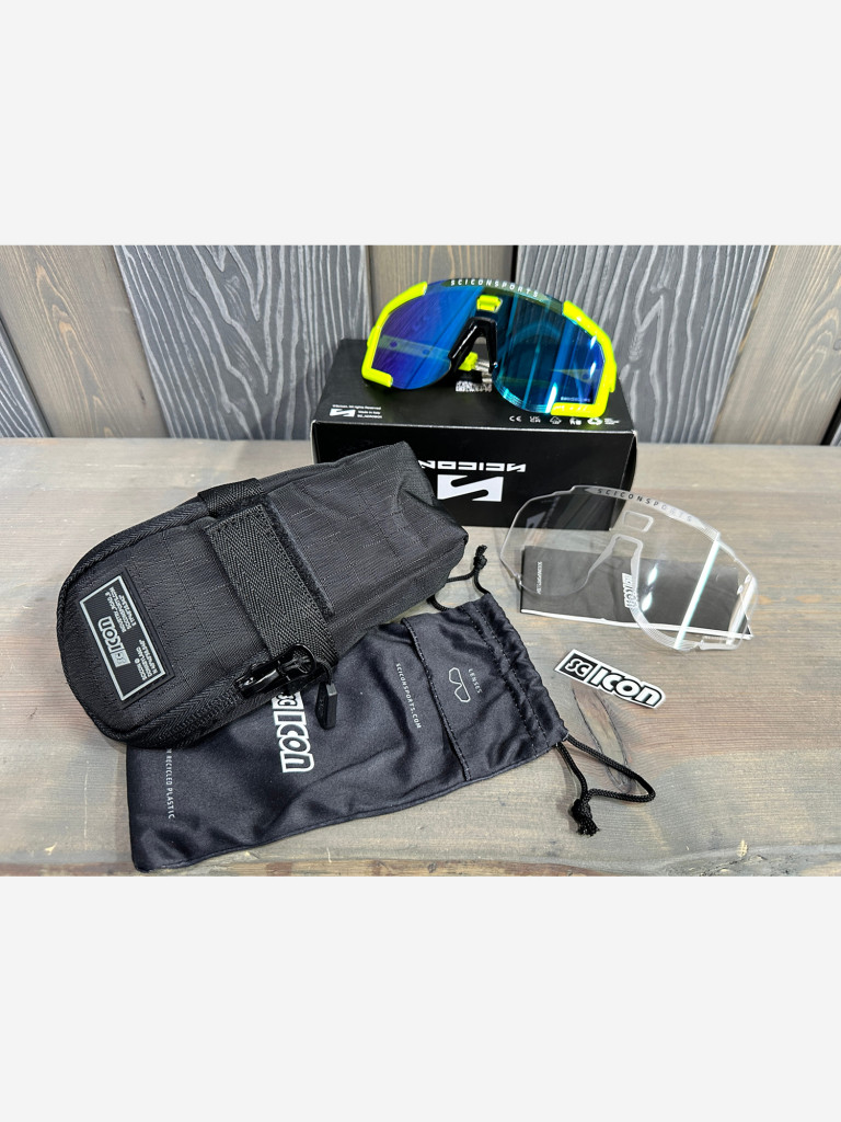 Очки спортивные Scicon AeroScope оправа Yellow Fluo линза SCNPP Multimirror Blue + Clear