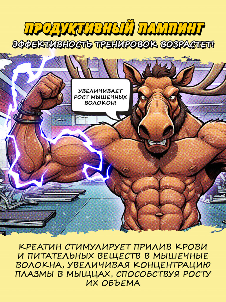 Креатин моногидрат, BIG BANG, 200 г, апельсин