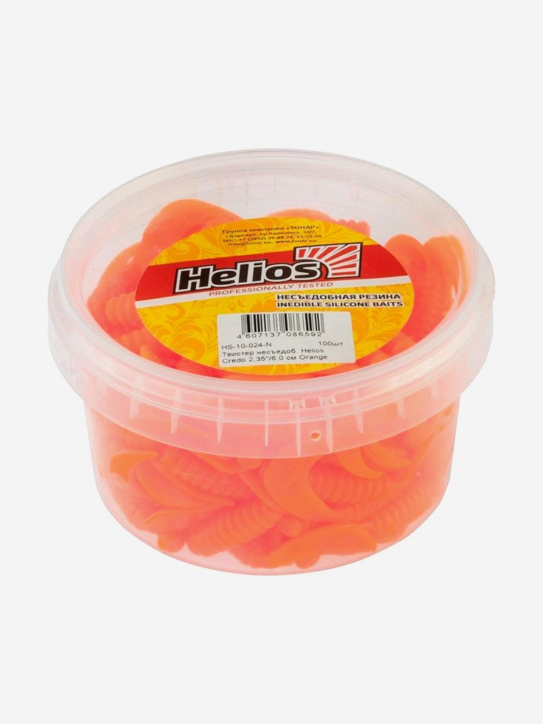 Мягкая приманка Helios Credo, 2,35'' / 6 см, Orange, 100 шт (HS-10-024-N)