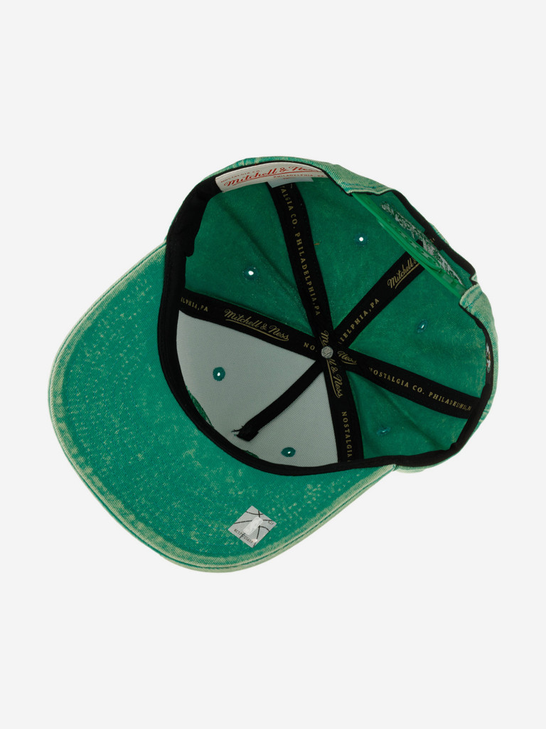 Бейсболка MITCHELL NESS HHSS7677-BCEYYPPPGREN Boston Celtics NBA (зеленый)