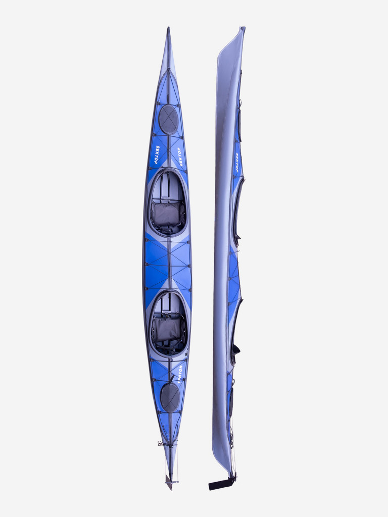 Байдарка Тритон Вектор-2 синий/серый цвет — купить за 128999 руб., отзывы в интернет-магазине Спортмастер
