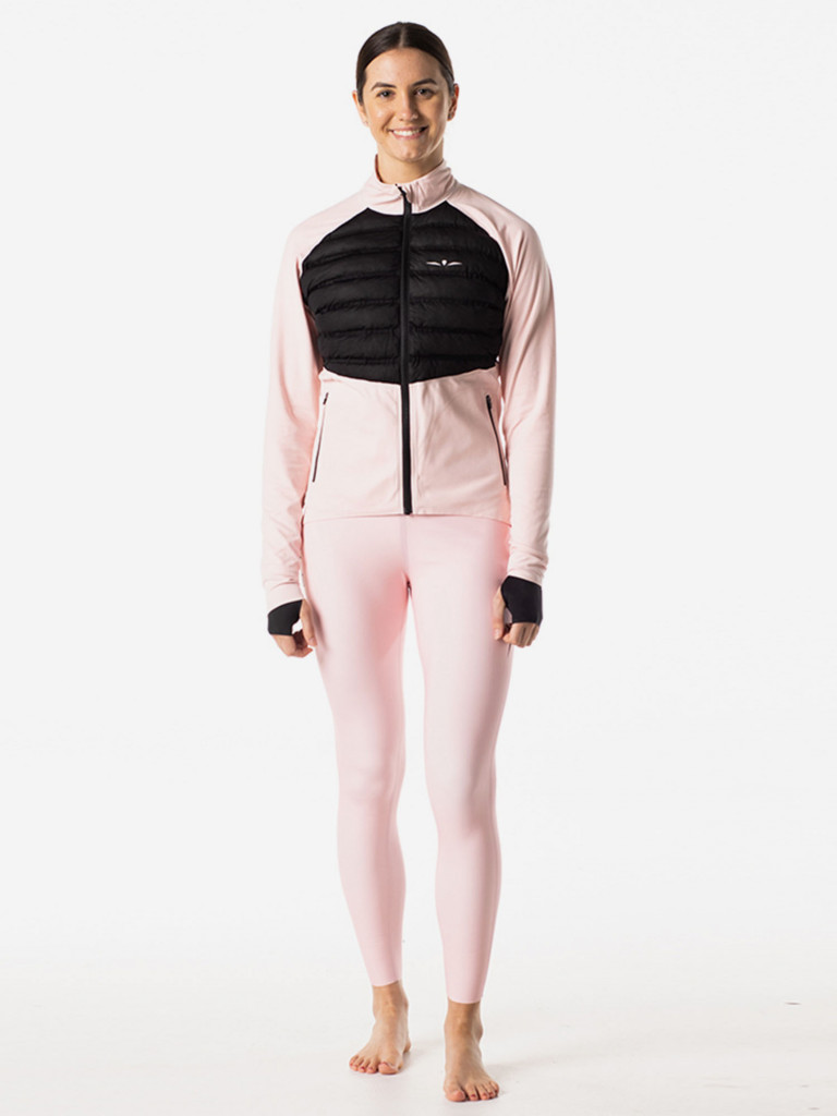 Лонгслив с пуховой вставкой женский UGLOW, розовый