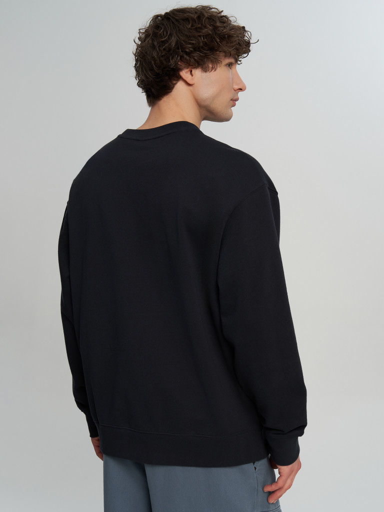 Свитшот мужской оверсайз Quiksilver Mercury Trident Crew