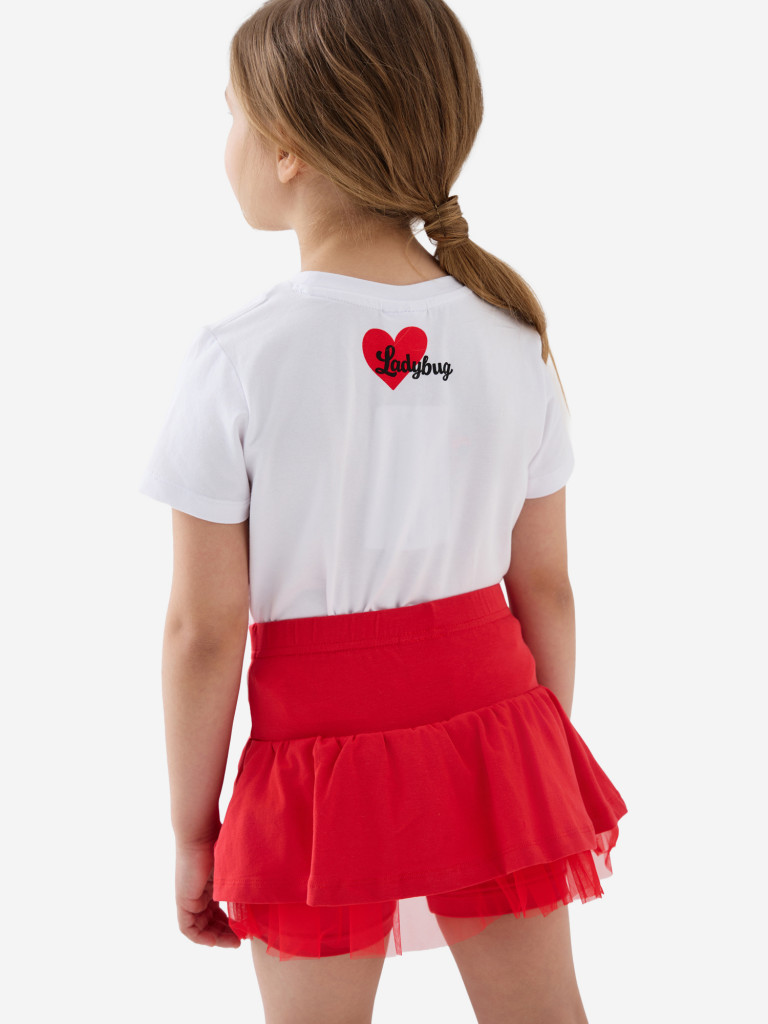 Комплект для девочек: футболка, юбка-шорты PlayToday