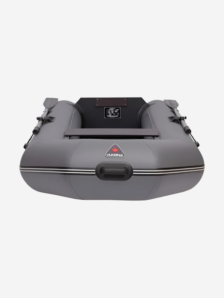 Лодка ПВХ надувная под мотор Yukona 280 TL двухместная для рыбалки, серая