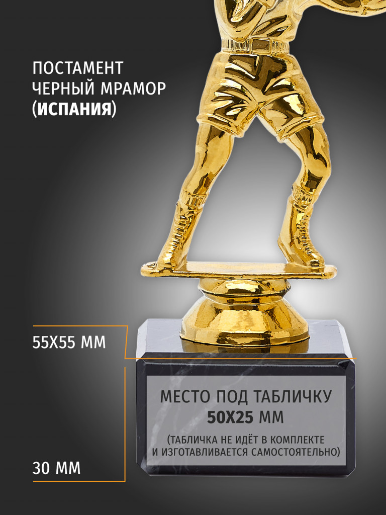 Кубок для награждения победителей Бокс 2 шт. Награда для спорта и конкурсов.