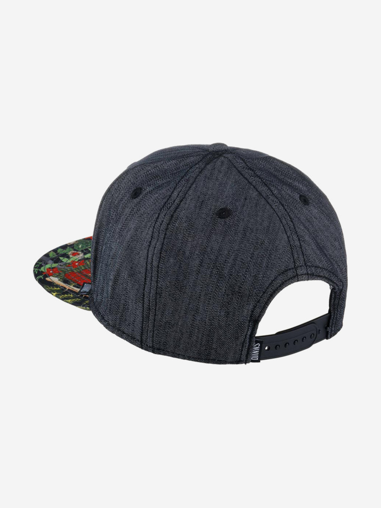 Бейсболка с прямым козырьком DJINNS 6P SB Frida Linen Rev. (черный)