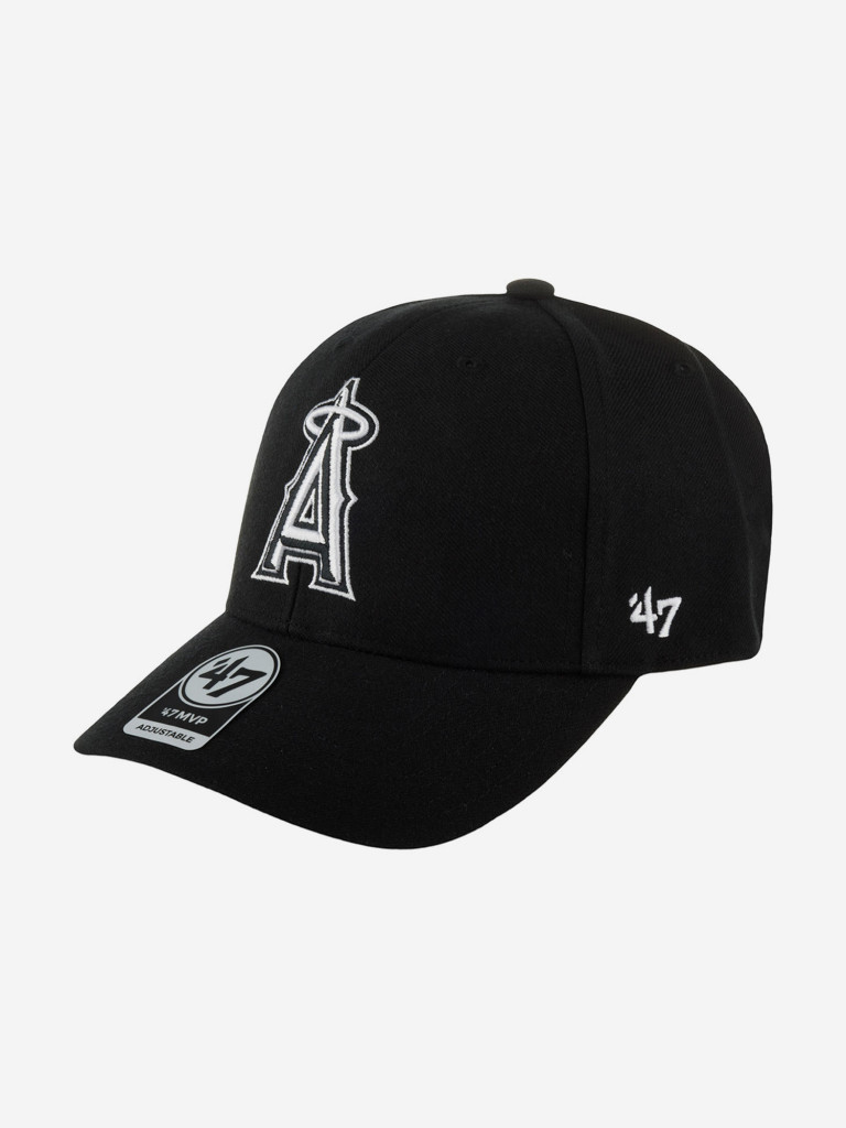 Бейсболка 47 BRAND B-MPDTP04WBP-BK Los Angeles Angels MLB (черный)