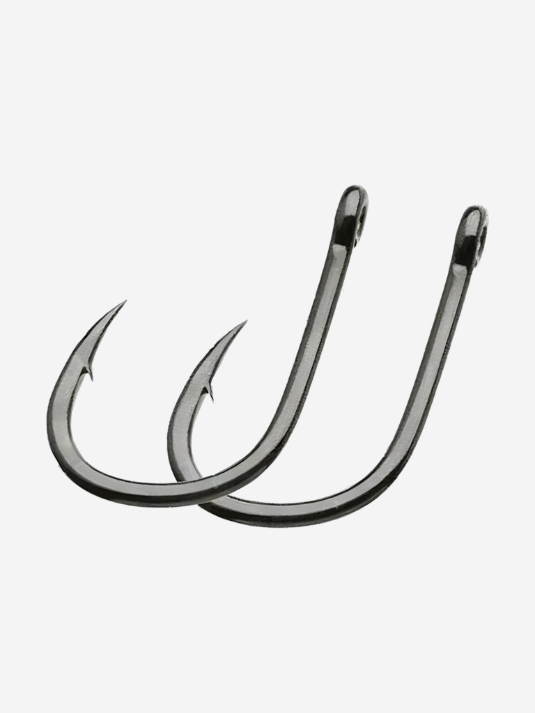 Крючок Decoy одинарный KR-21 #6 BLACK NICKELED (в упаковке 12 штук)