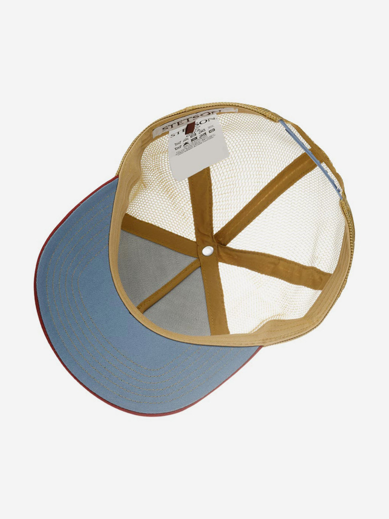 Бейсболка с сеточкой STETSON 7766103 TRUCKER CAP COOL CATS (голубой)