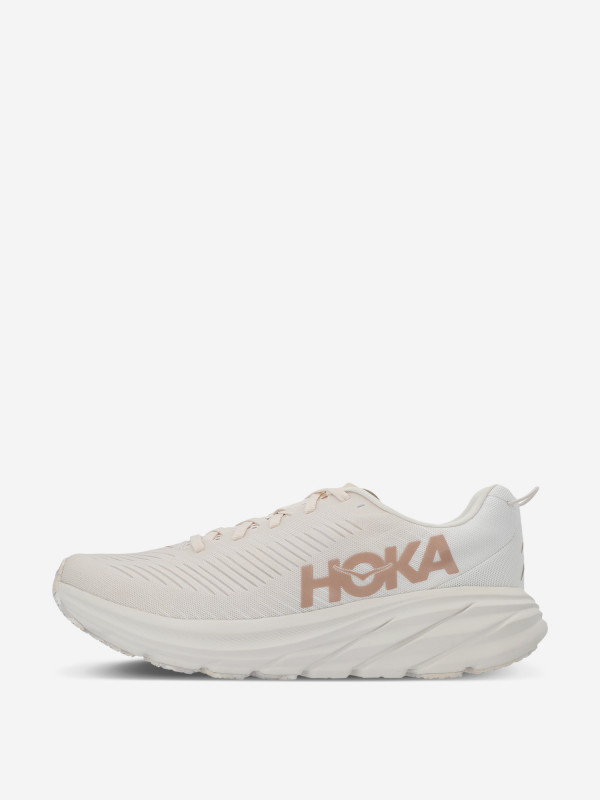 Кроссовки женские Hoka One One Rincon 3 бежевый/белый/золотой цвет — купить за 21999 руб., отзывы в интернет-магазине Спортмастер