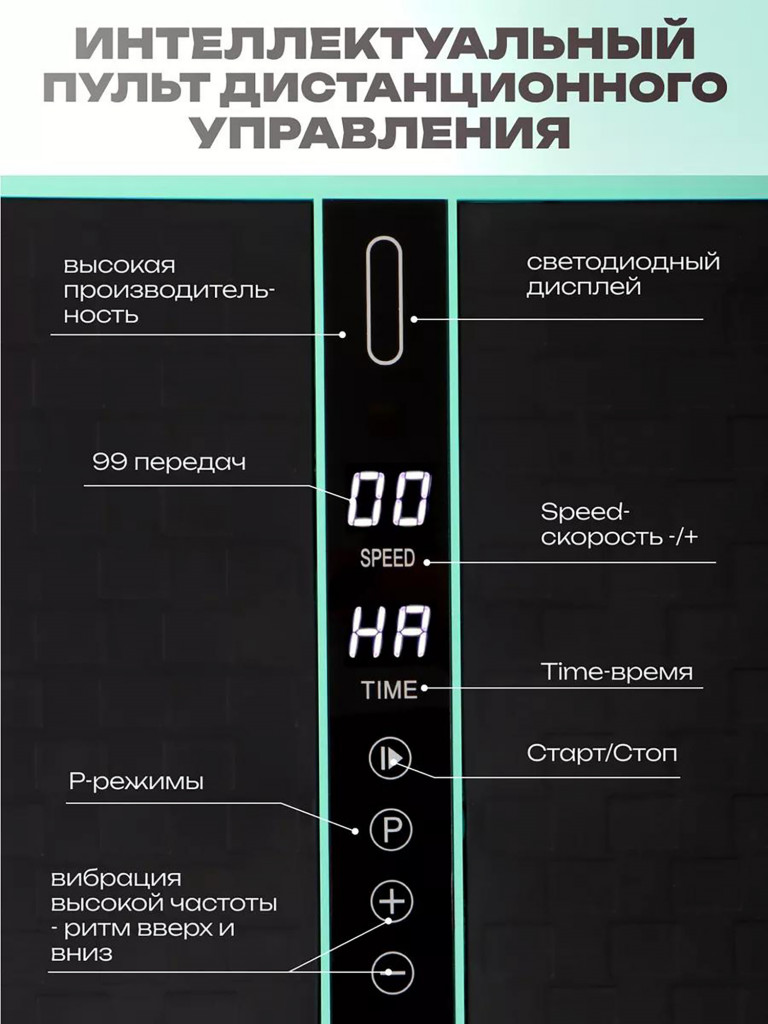 Виброплатформа Fitnesslive для похудения модель 104 цвет голубой