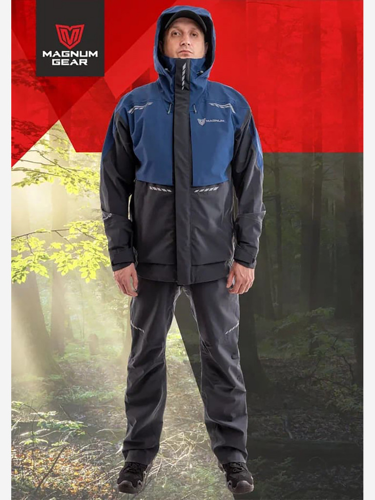 Штормовой костюм для рыбалки MAGNUM GEAR GLADIATOR синий