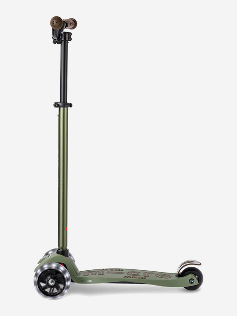 Самокат Micro Maxi Deluxe Pro Led Оливковый 2026
