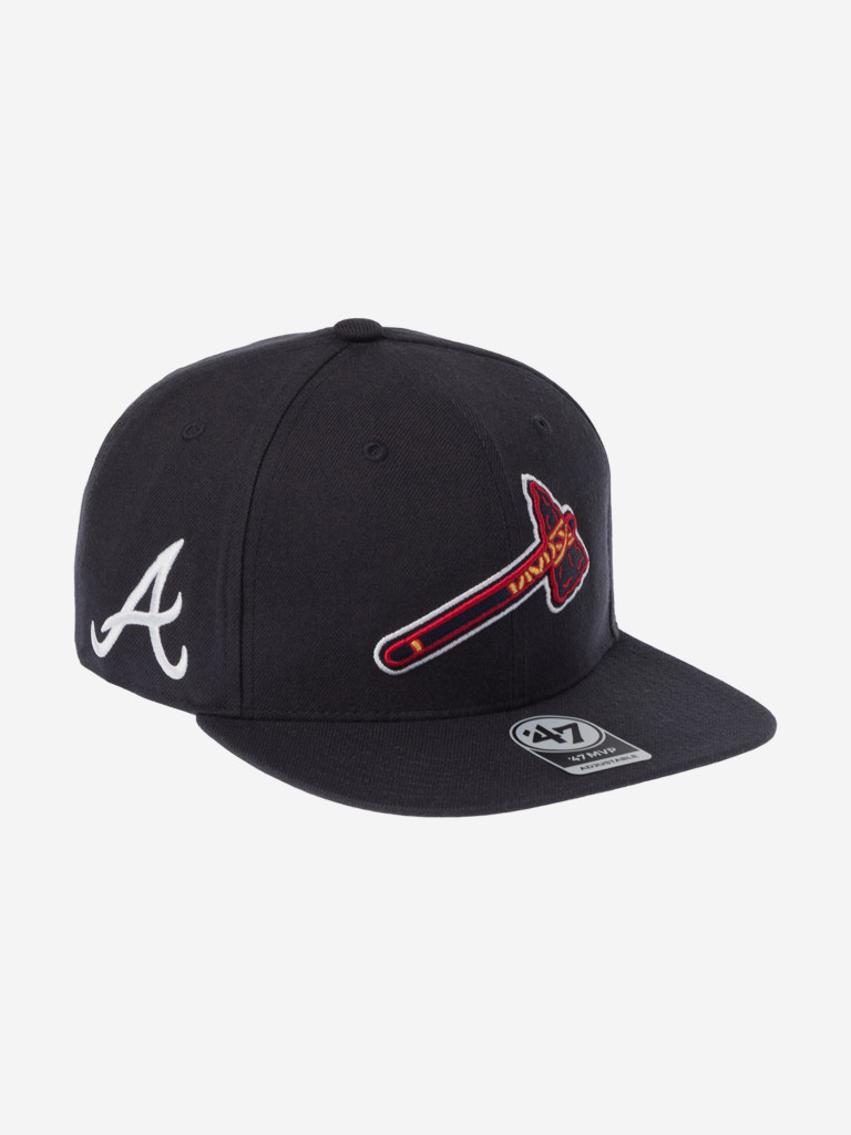 Бейсболка с прямым козырьком 47 BRAND B-SRS01WBP-NYR Atlanta Braves MLB