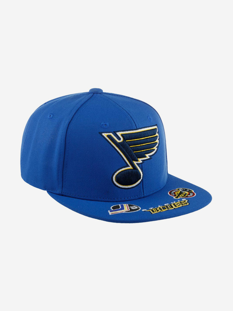 Бейсболка с прямым козырьком MITCHELL NESS 6HSSSH22089-SLUBLUE St Louis Blues NHL
