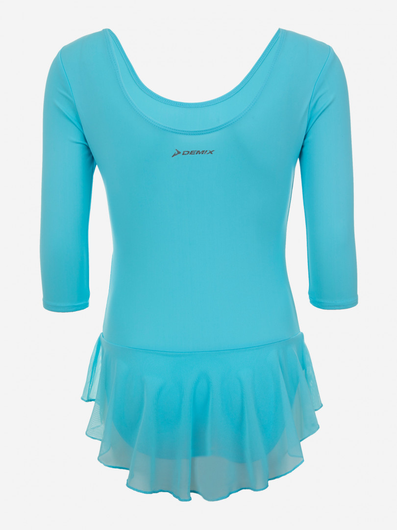 Купальник гимнастический с длинным рукавом для девочек Demix 20458210299 Синий, размер 104,116,128,146,122,110,134,140,152, фото 2