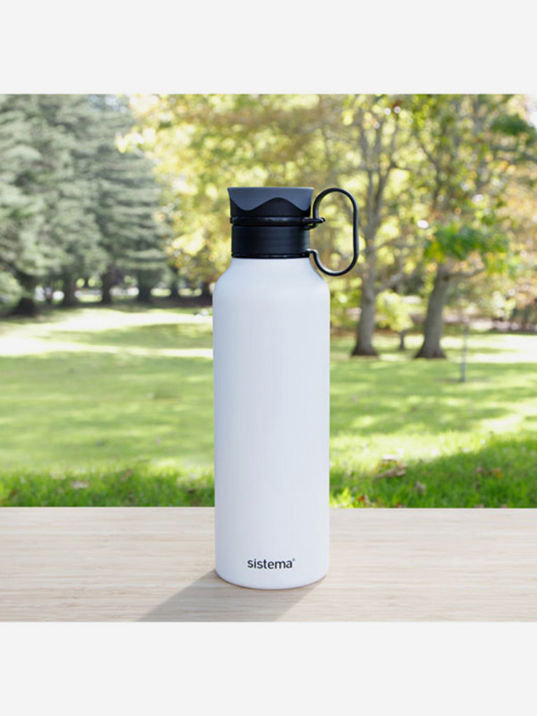 Термобутылка Sistema "Hydrate" с петелькой 600мл белая 565