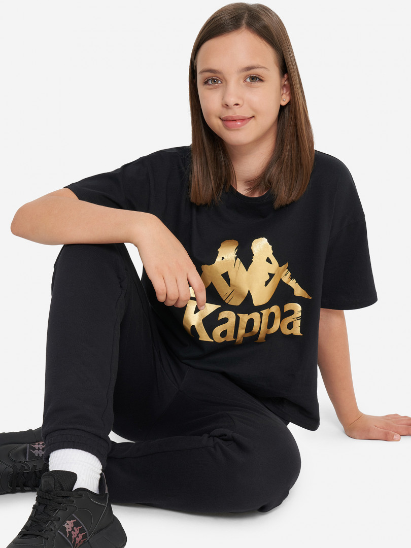 Футболка для девочек Kappa Черный 499₽