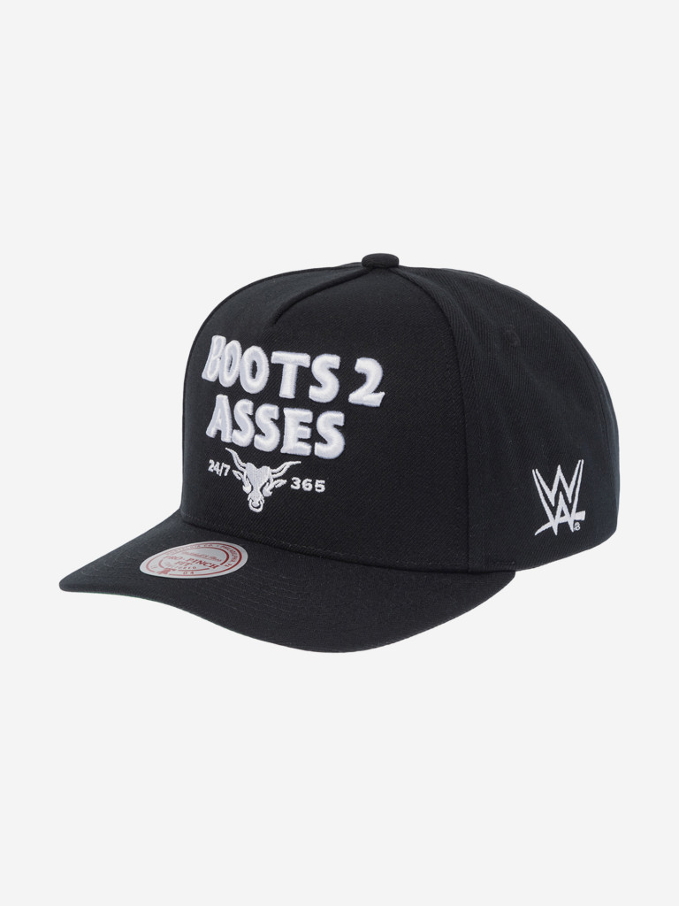 Бейсболка MITCHELL NESS HP13231-TTTBLCK The Rock B2A Statement Pro WWE (черный)